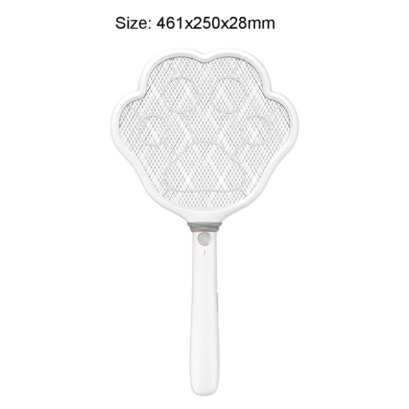 

3-Layer USB Electric Mosquito Killer UV Light Fly Swatter Mosquito Trapper Rechargeable Bug Zapper Insect Racket