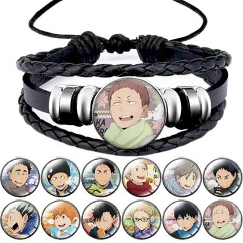 Кошмарным! Браслет Hinata Shoyo Kageyama Tobio браслет плетеный кожаный унисекс
