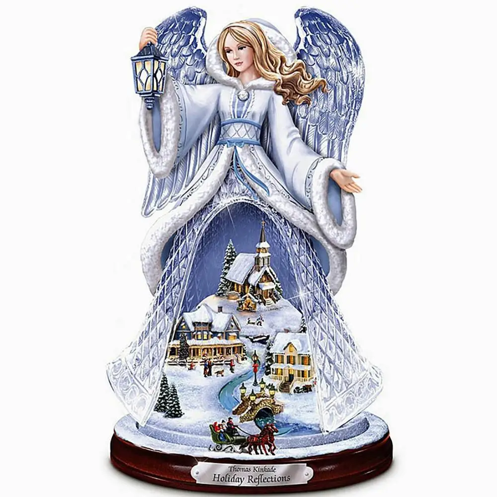 

5D Diamond Drawing Christmas Tree Rotating Sculpture Train Decorations Paste Diamond Drawing pegatinas Xmas Decor for Home
