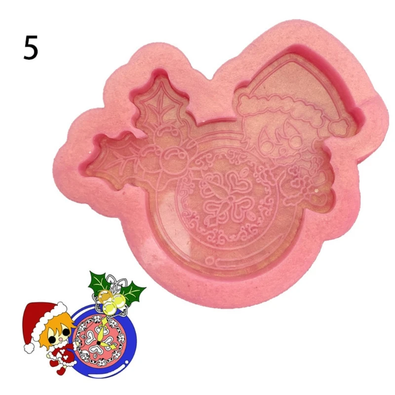 

Crystal Epoxy Resin Mold Christmas Ornaments Silicone Mould DIY Crafts Decorations Casting Material Accessories