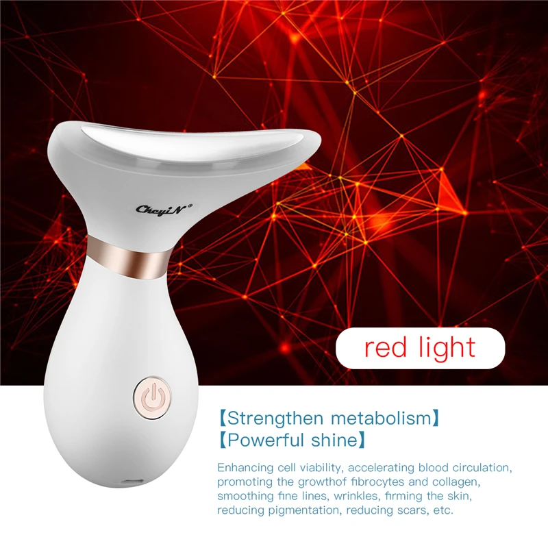 

Vibration Massage Facial Neck Lifting Ultrasound Led Photontherapy Warm Anti Wrinkle Skin Tightening Reduce Double Chin Beauty