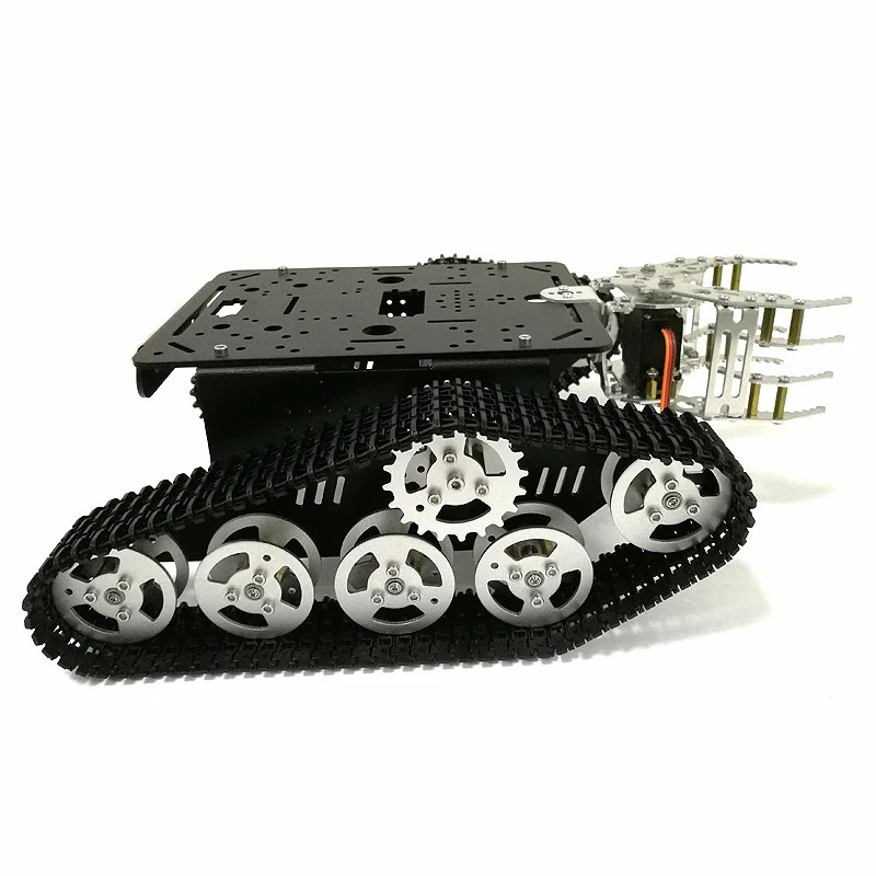 С набором управления T300 умный робот гусеничный автомобиль + G8 коготь