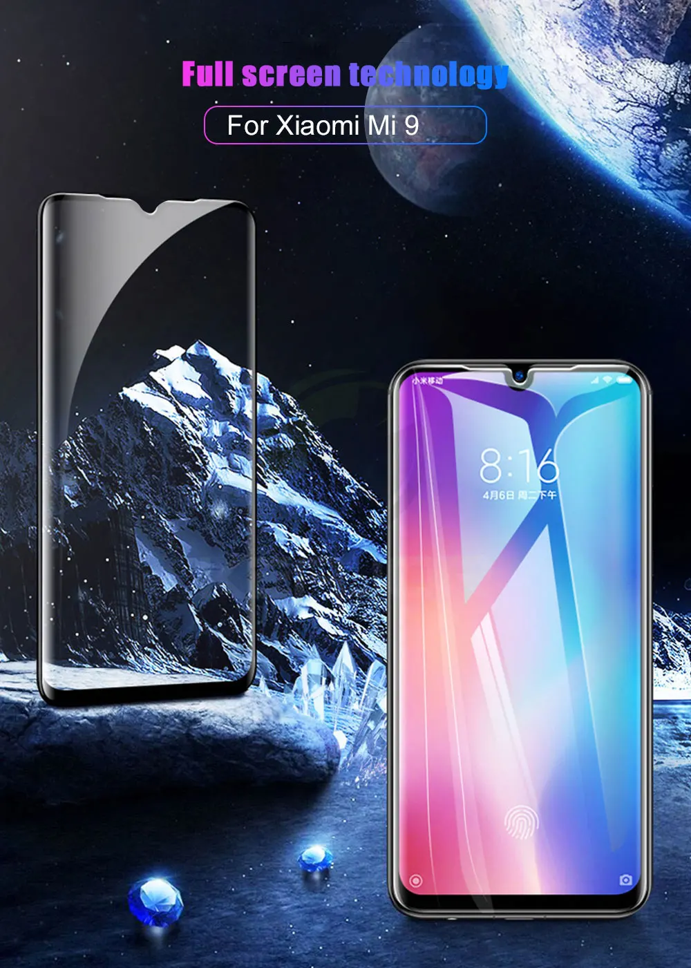2 шт закаленное стекло для Xiaomi mi 9 lite защита экрана Анти-взрыв полное покрытие Защитная пленка для Xiaomi mi 9 mi a3