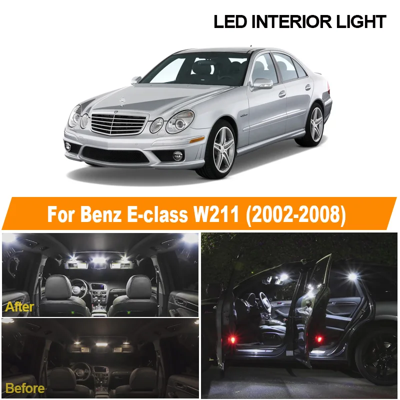 18 шт. встроенные лампы для чтения в зеркале Mercedes Benz E class W211 E320 2002-2008 гг. | Автомобили