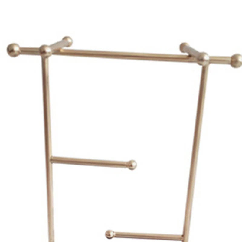 

Nordic Style Marble Jewelry Rack Metal Storage Bedroom Room Decor