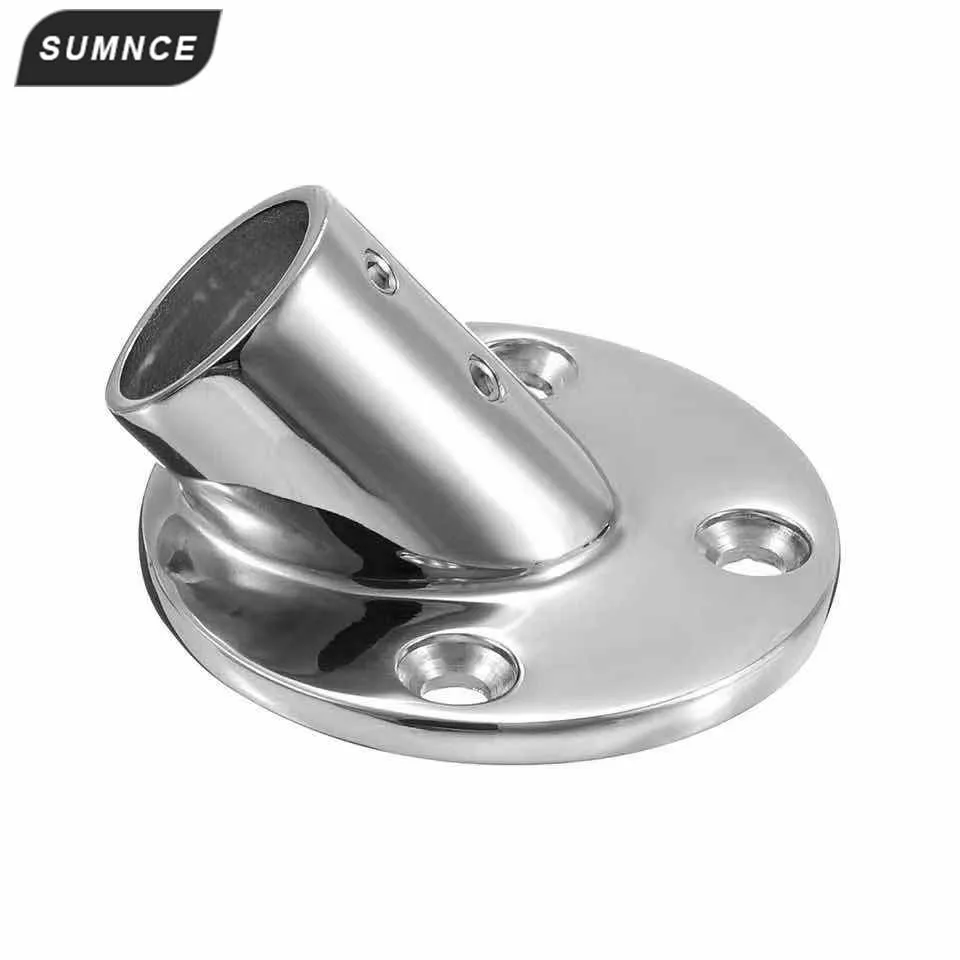 Нержавеющая сталь поручень фитинги 45 градусов 1 &quotкруглое основание трубы база