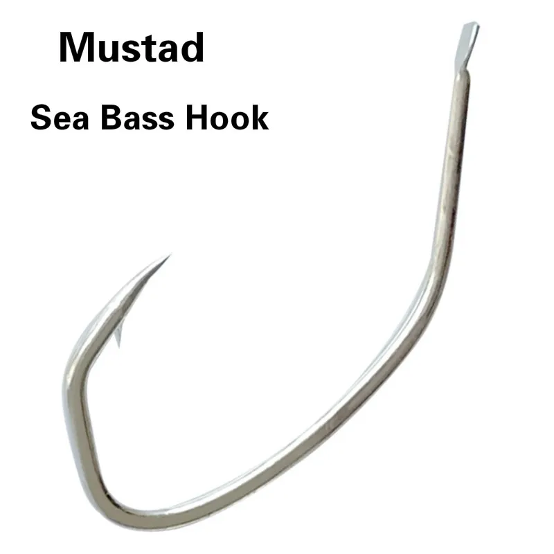Mustad 13007 Sea крючки на окуня океан искусственный рот Глаза Вибрационный крючок Live