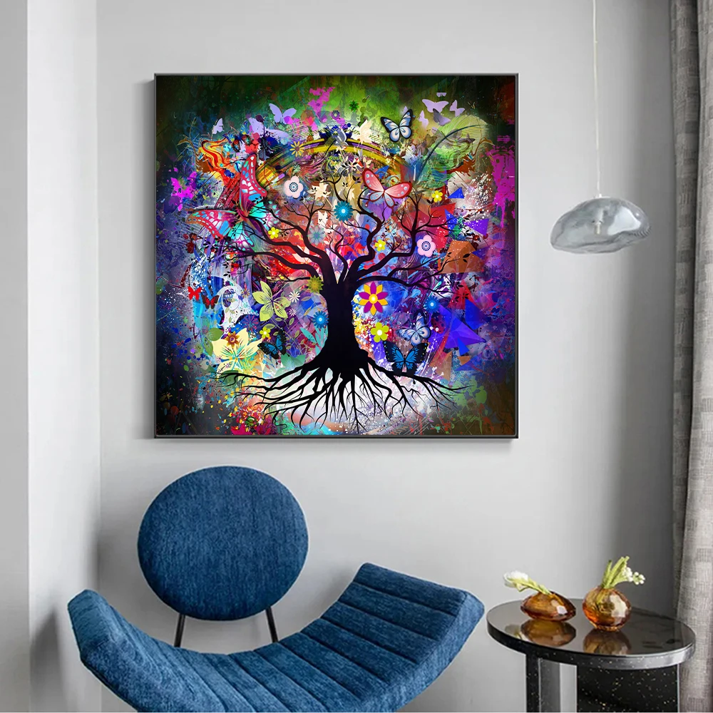 Tree of life by Gustav Klimt Scandinavian Landscape Wall Art Canvas Poster and Prints Abstract Art Picture for Living Room Decor 5