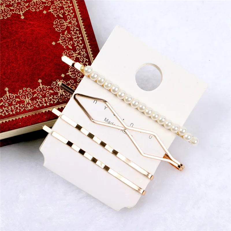 3 шт./компл. заколки для волос с жемчугом BB шпильки инструменты укладки аксессуары