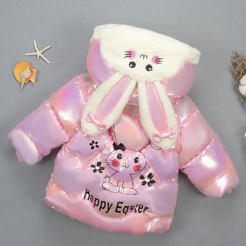 Зимние плотные теплые куртки для От 1 до 7 лет маленьких детей пальто с капюшоном