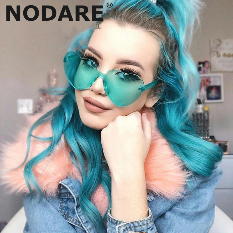 Милые сексуальные женские солнцезащитные очки в форме сердца роскошные