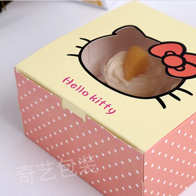 Упаковка для хлебобулочных изделий вырезанная коробка кексов тортов коробки