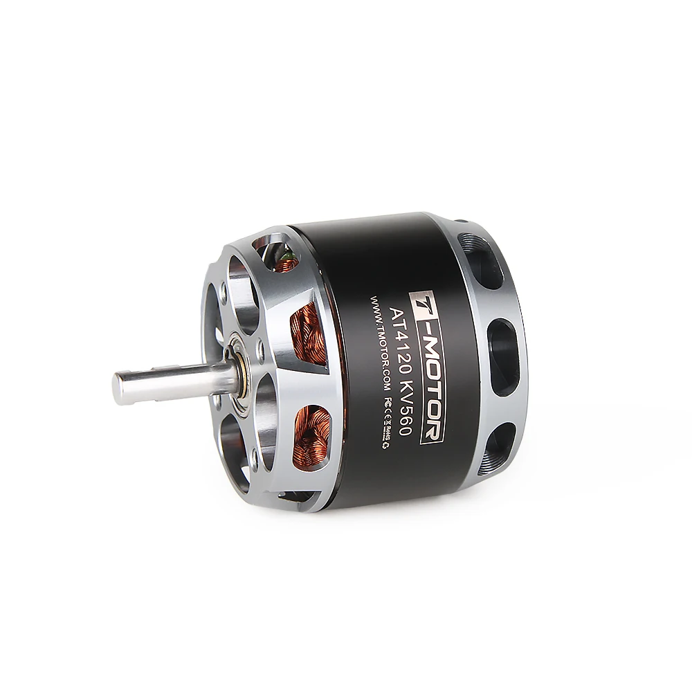 T-MOTOR AT4120 длинный вал 250kv 500kv 560kv бесщеточный электродвигатель для