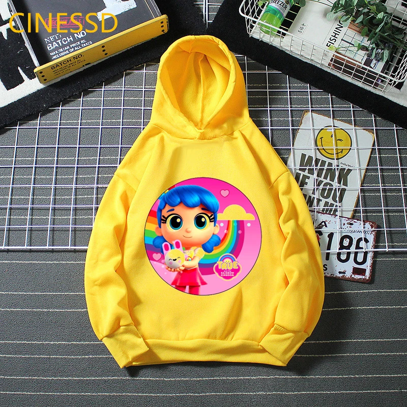 

Kids Hoodie True And The Rainbow Kingdom Print Cartoon Sweatshirts Children's Spring Autumn Winter Clothes Plus Velvet 3-13 Y