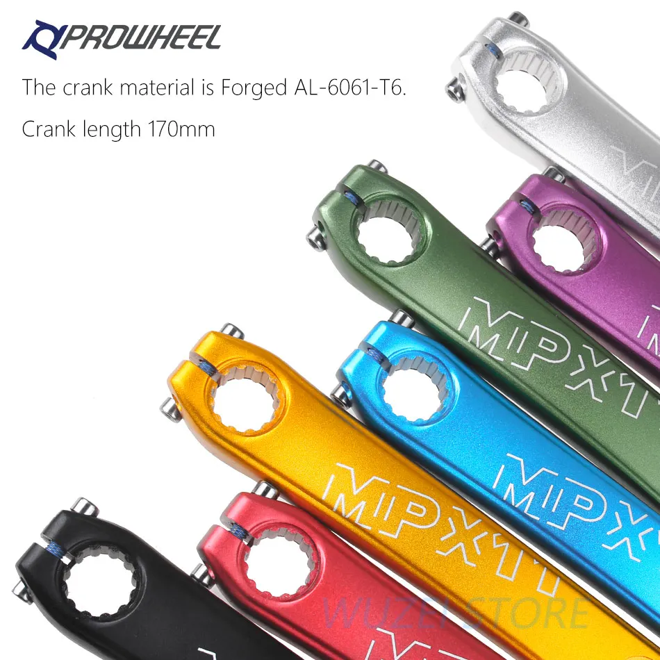 PROWHEEL MPX11 шатун для горного велосипеда 170 мм со звездочкой Алюминий сплав горный