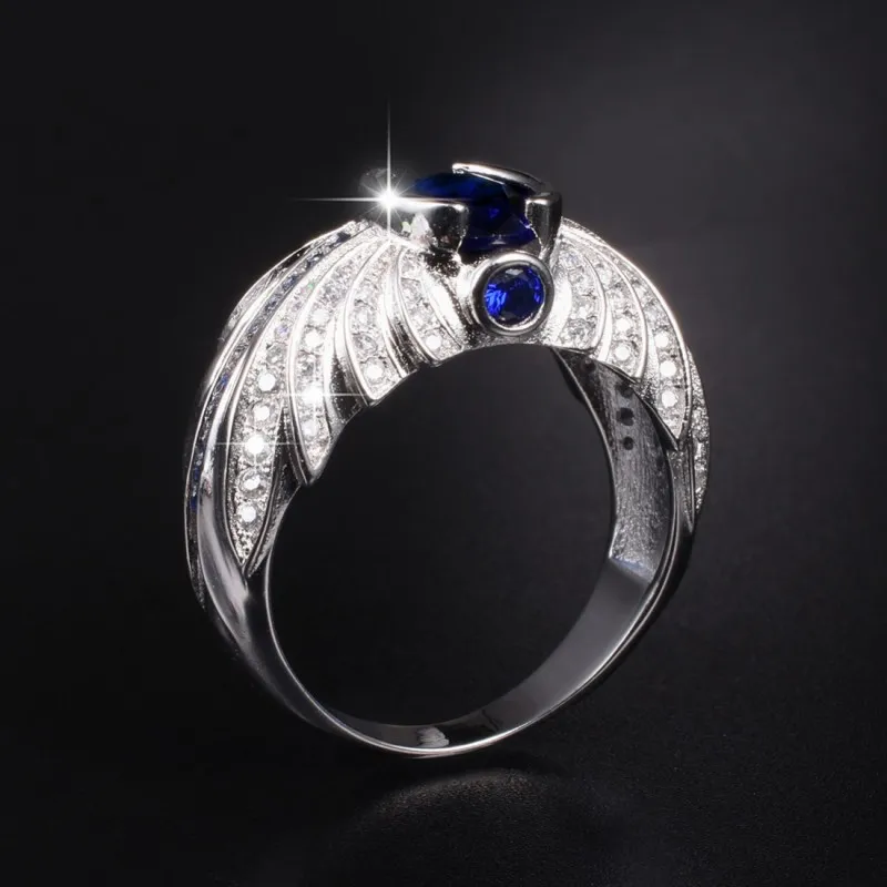 Choucong ювелирные изделия Размеры 8/9/10/11 Винтаж атмосферу 15ct круглый 5a камень циркон 18KT желтого золота обручальное кольцо для Для мужчин - Цвет основного камня: D