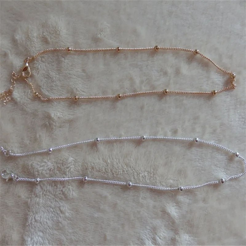 Женское колье-чокер с медными бусинами модное минималистичное Модная бижутерия