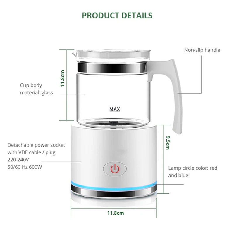 Автоматический вспениватель молока домашний барботер миксер для кофе капучино