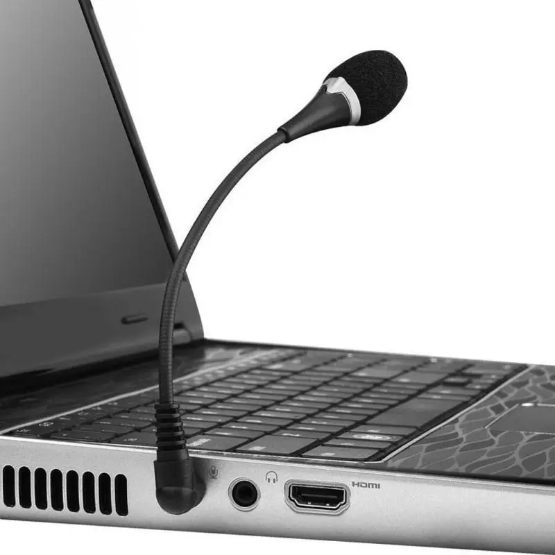 

Гибкий мини-микрофон с разъемом 3,5 мм, проводной аудиомикрофон для компьютера, ноутбука, планшета, ПК, Skype