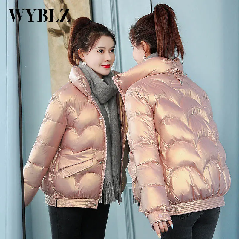 Winter Warm Cotton Padded Jackets Woman Warm Down Women's Coat Casual Sweet Clothes 2021 Korean Fashion Zipper Jacket Female