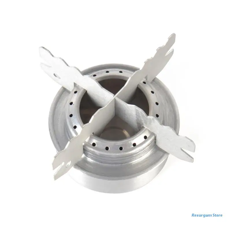 

Уличная алюминиевая спиртовая горелка E5BD с крышкой и противопожарной крышкой, поперечная стойка, портативная мини горелка для кемпинга, по...