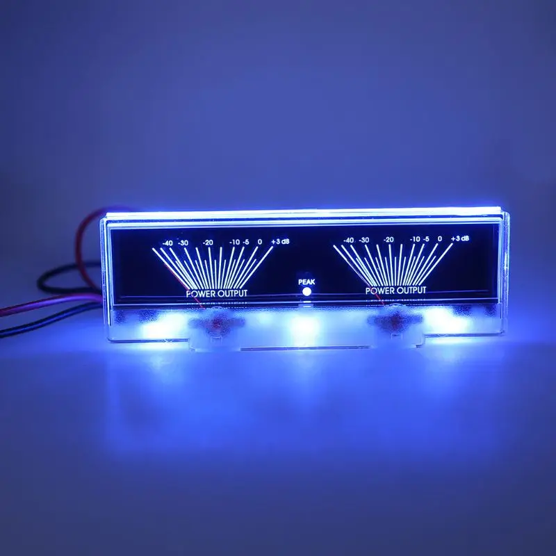 TCAM Power панель усилителя двойной аналоговый счетчик уровня звука дБ с