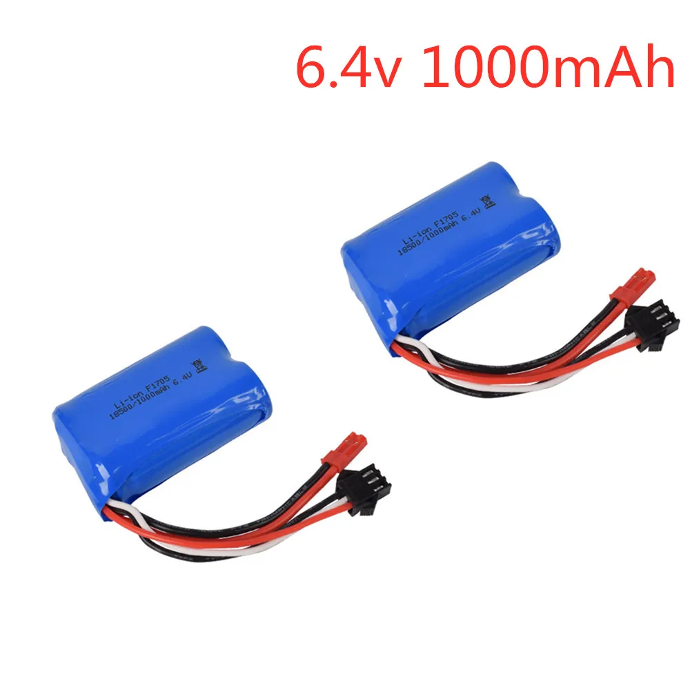 Литий ионный аккумулятор для wltoys A303 A313 A323 A333 6 4 18500 мАч 2 шт./лот|Перезаряжаемые