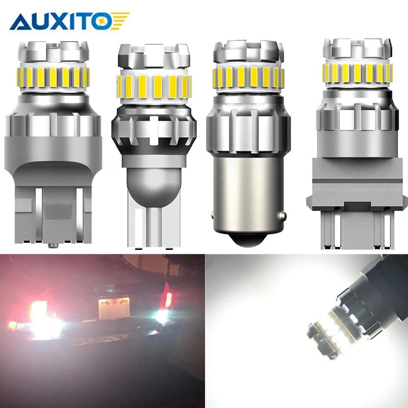 2x W16W T15 BA15S P21W W21W 7440 3156 Автомобильный светодиодный обратный светильник Canbus