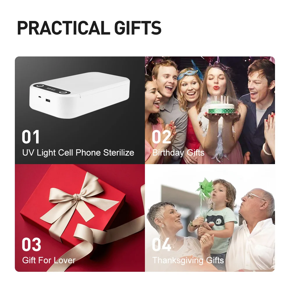 

USB Portable UV Sterilizer Box Jewelry Makeup Brush Manicure Mask Phones Cleaner Personal Sanitizer Disinfection Cabinet Box