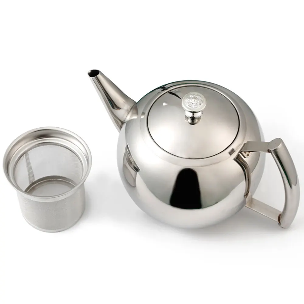 

1.5L Stainless Steel Coffee Pot, Teapot, Tea Filter, Home Hotel Insulation Pot, Cold Water Hand-Made Induction Cooker, Teapot