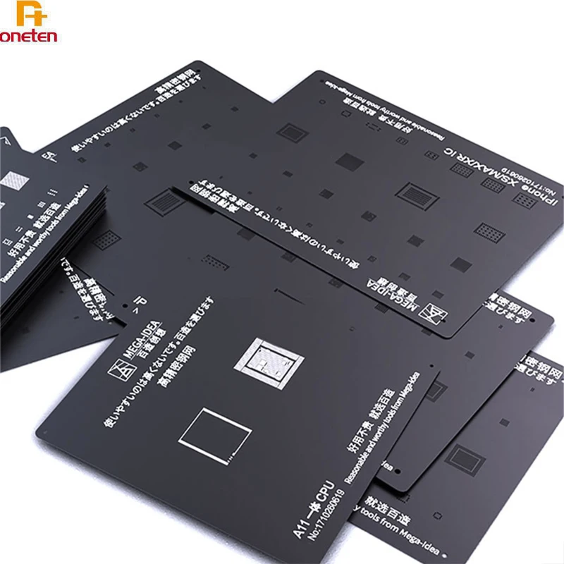 Трафарет Qianli Mega-Idea Black BGA для ремонта процессора iPhone 11pro MAX XSMAX X XR 8P 8G 7P Wifi Nand A8 A9 A10 A12 |