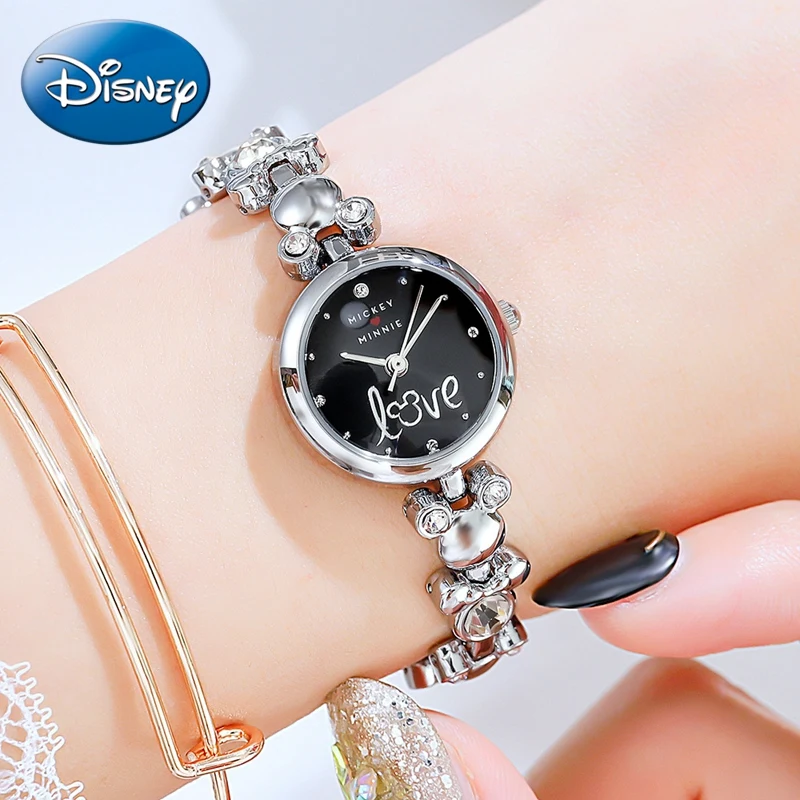 New Girl Love Minnie Beautiful Lady Bracelet Watches Fashion Women Steel Strap Clocks Kids Quartz Hour Rose Gold Silver Time Hot