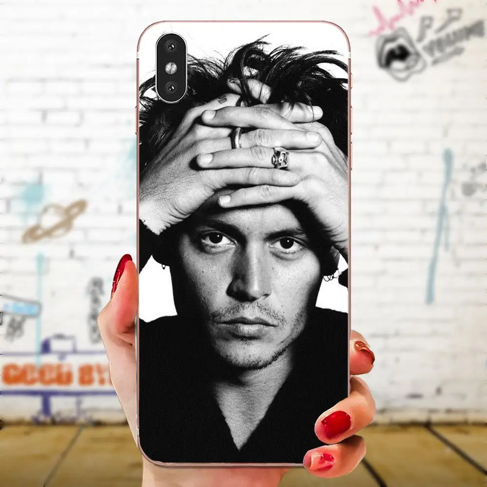 Цветной чехол для телефона из ТПУ Johnny Depp Huawei Honor 4C 5A 5C 5X 6 6A 6X 7 7A 7C 7X 8 8C 8S 9 10 10i 20 20i Lite