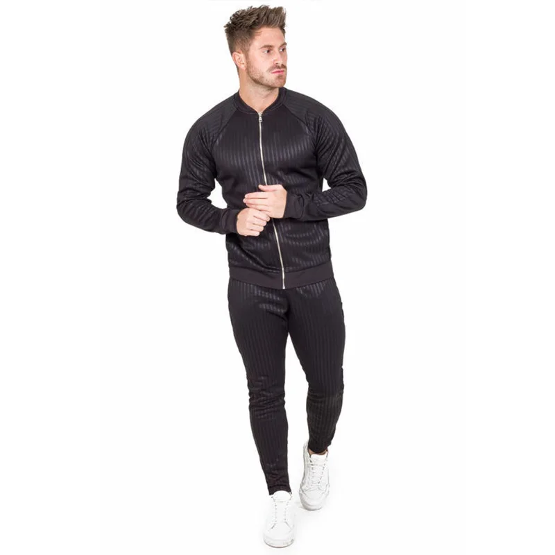 

New muscle partner European and American brothers sports suit men's running training fitness suit
