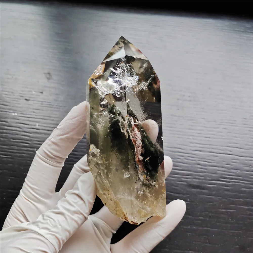 Натуральные Phantom Quartz Point Ghost Crystal Wand Himalaya натуральные лечебные камни для домашнего