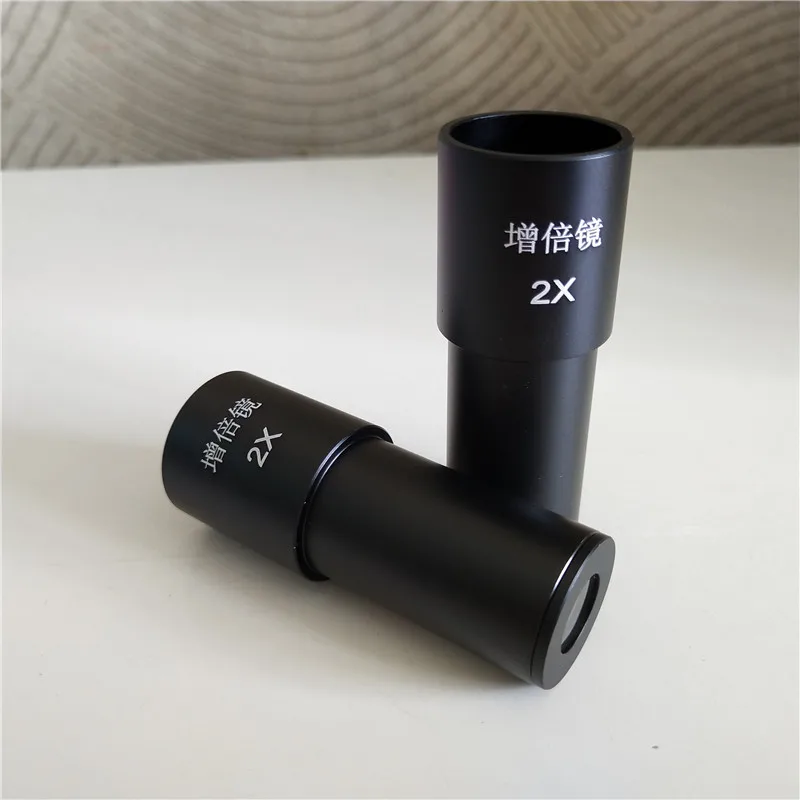 1 шт. 2X Увеличение Биологический микроскоп био Барлоу окуляр объектив адаптер 23 2