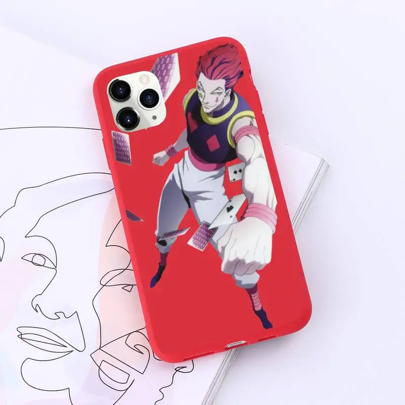 

Hisoka Anime Hunter X hunter Phone Case Candy Color for iPhone 11 12 pro XS MAX 8 7 6 6S Plus X 5S SE 2020 XR