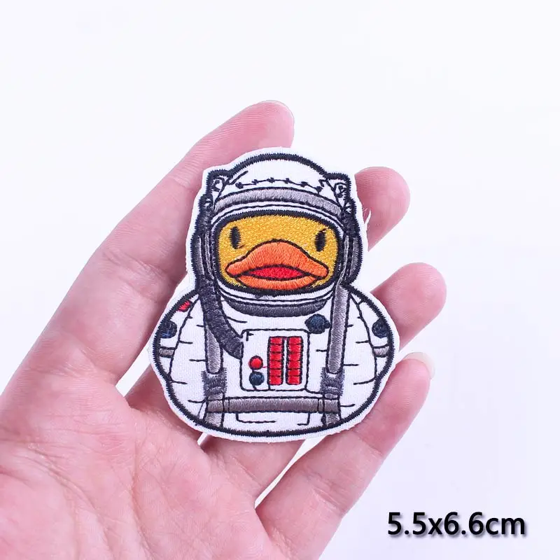 Cute Cartoon Dinosaur and Duck Iron-On Cat Patches for Clothing - Affordable Cloth Stickers for DIY Apparel image 3