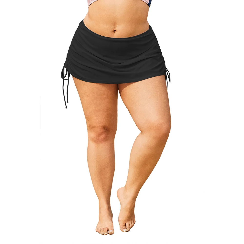 

Seaside Holiday Beach Shorts Europe and America New Style Sexy Side Edge Bandage Cloth Plus-sized Swimming Trunks 412133