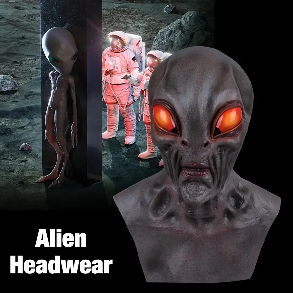 Инопланетянин маска череп инопланетянин Морф косплей маски Ужасы латексные на