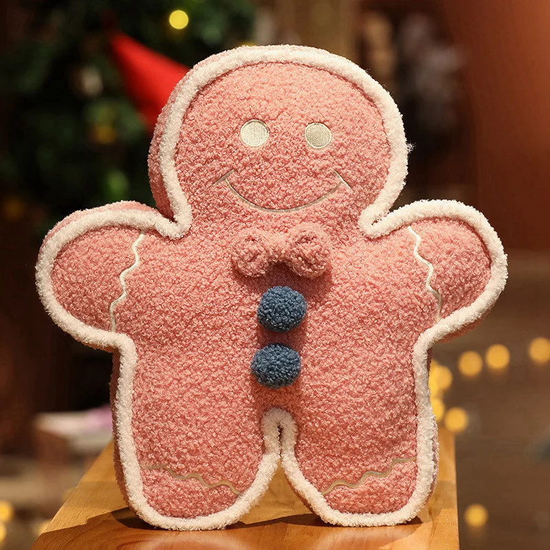 70см Прелестный большой рождественский пряничный человечек плюшевая кукла подушка подарок для детей.