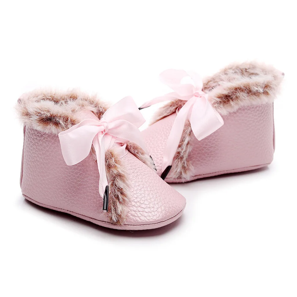 Обувь для маленьких девочек розовые флоковые туфли младенцев обувь малышей без