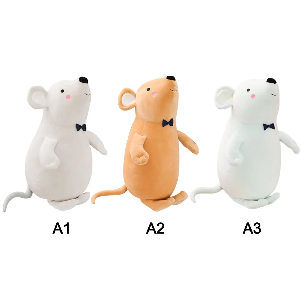 

60cm Kids Plush Animals Toy Soft Lovely Mouse Toy Rat Stuffed Plush Toy Doll 2020 Year Cartoon Mascot For Kids Adults Gift