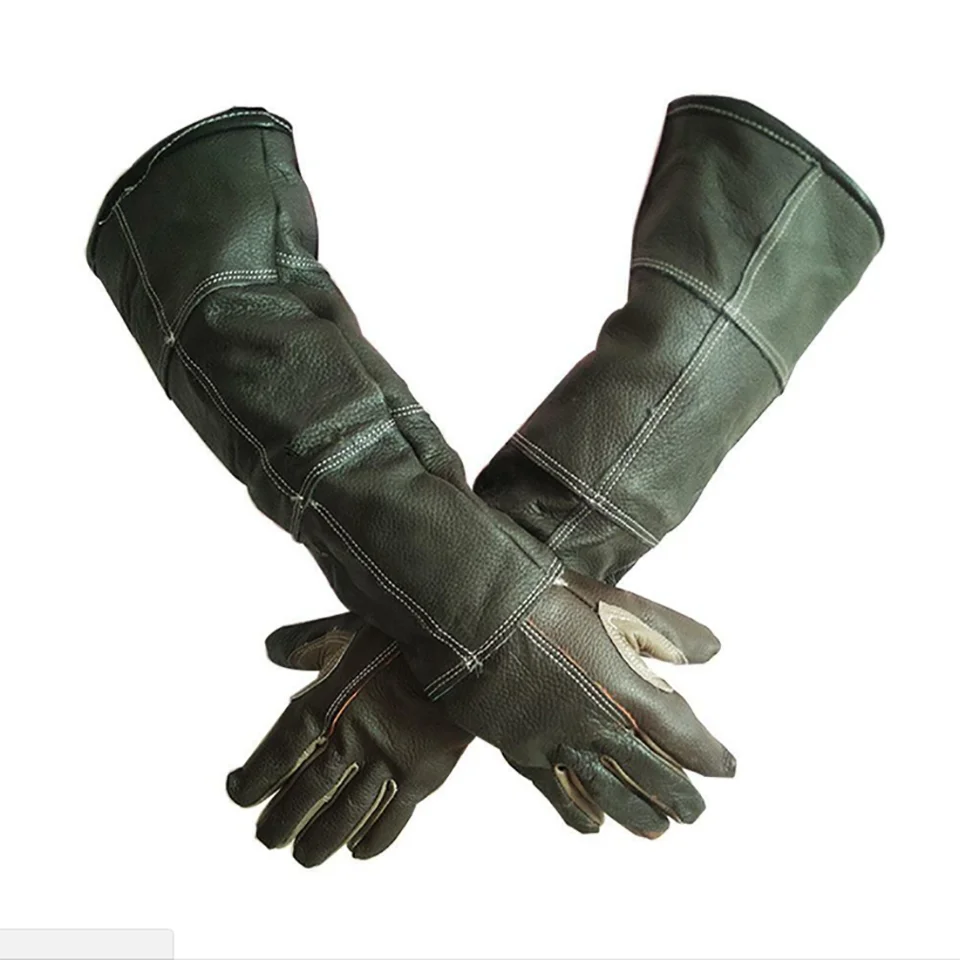 

Guantes de cuero grueso antimordedura для собак, кошек, змея,