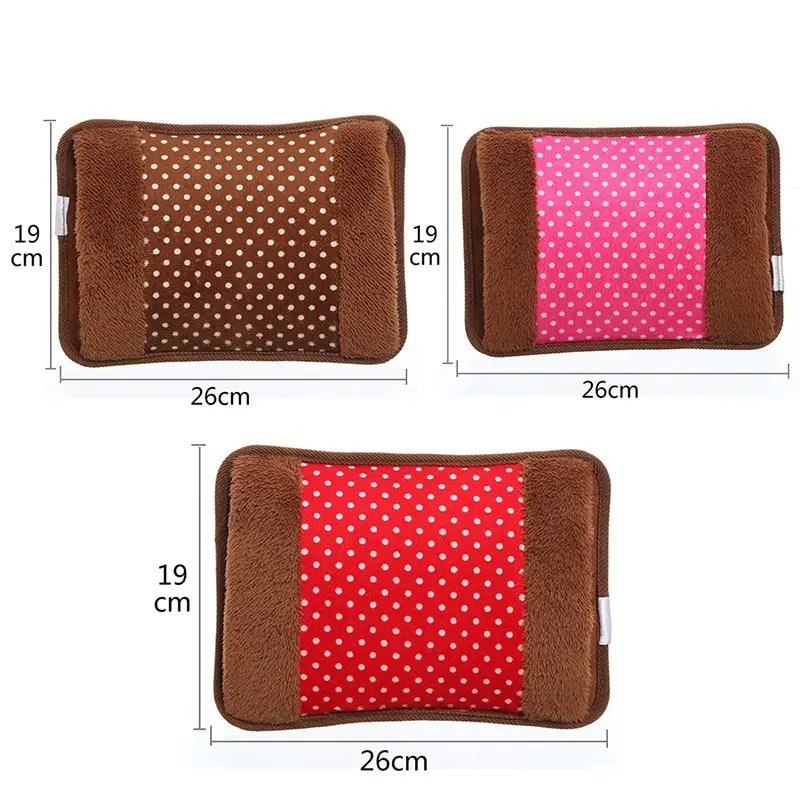 

Long Plush Hot Water Bottle Electric Charging Heating Multicolor Hand Warmer Hot Water Bag Portable Hand Inserted EU Plug