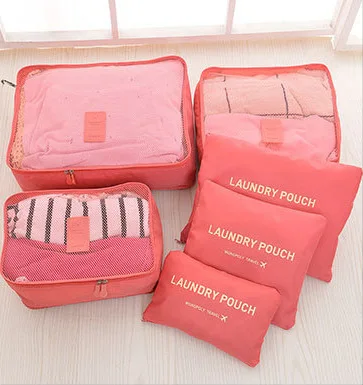 6-piece Korean Version Home Suitmakeup Organizer Storage Box Clothes Bra Luggage Travel Multifunction Increase Thickening Trunk | Дом и сад