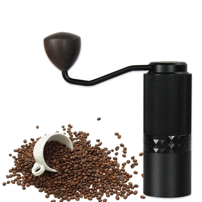 

Manual Coffee Grinder, Conical Burr Grinder Adjustable Setting Portable Hand Crank Coffee Bean Mill for Coffee Gift