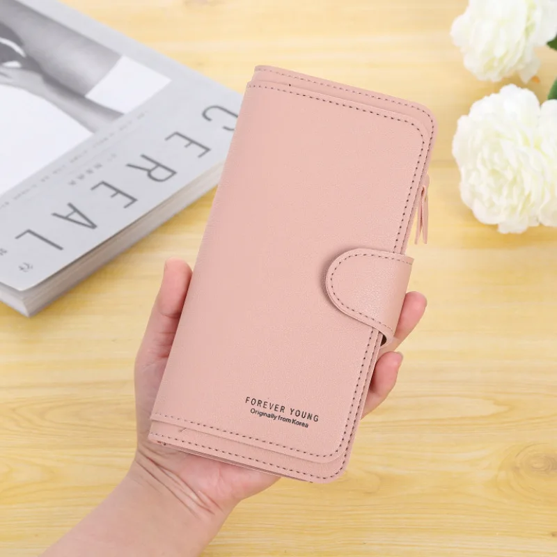 Long Clutch Womens Wallet Card Holder Phone Ladies Wristlet Slim Female Coin Leather Wallets and Purses for Women Bags |