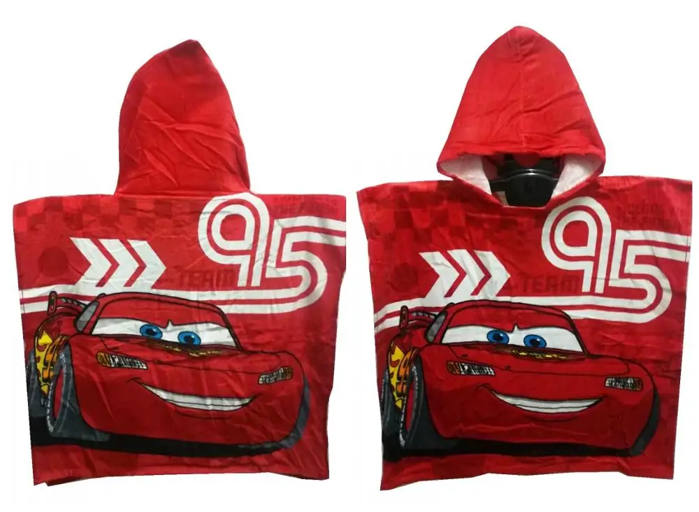 Disney Mc queen cars100% хлопок, полотенце с капюшоном для девочек от 0 до 3 лет, полотенце для пляжа и бассейна, 50x115 см - Цвет: mc queen cars 3