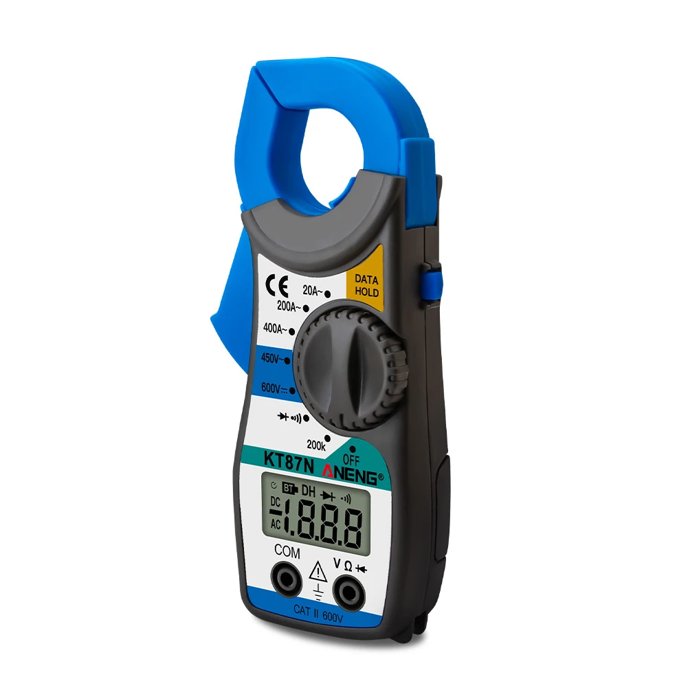 Цифровые токоизмерительные клещи компактный мультиметр с ЖК дисплеем для